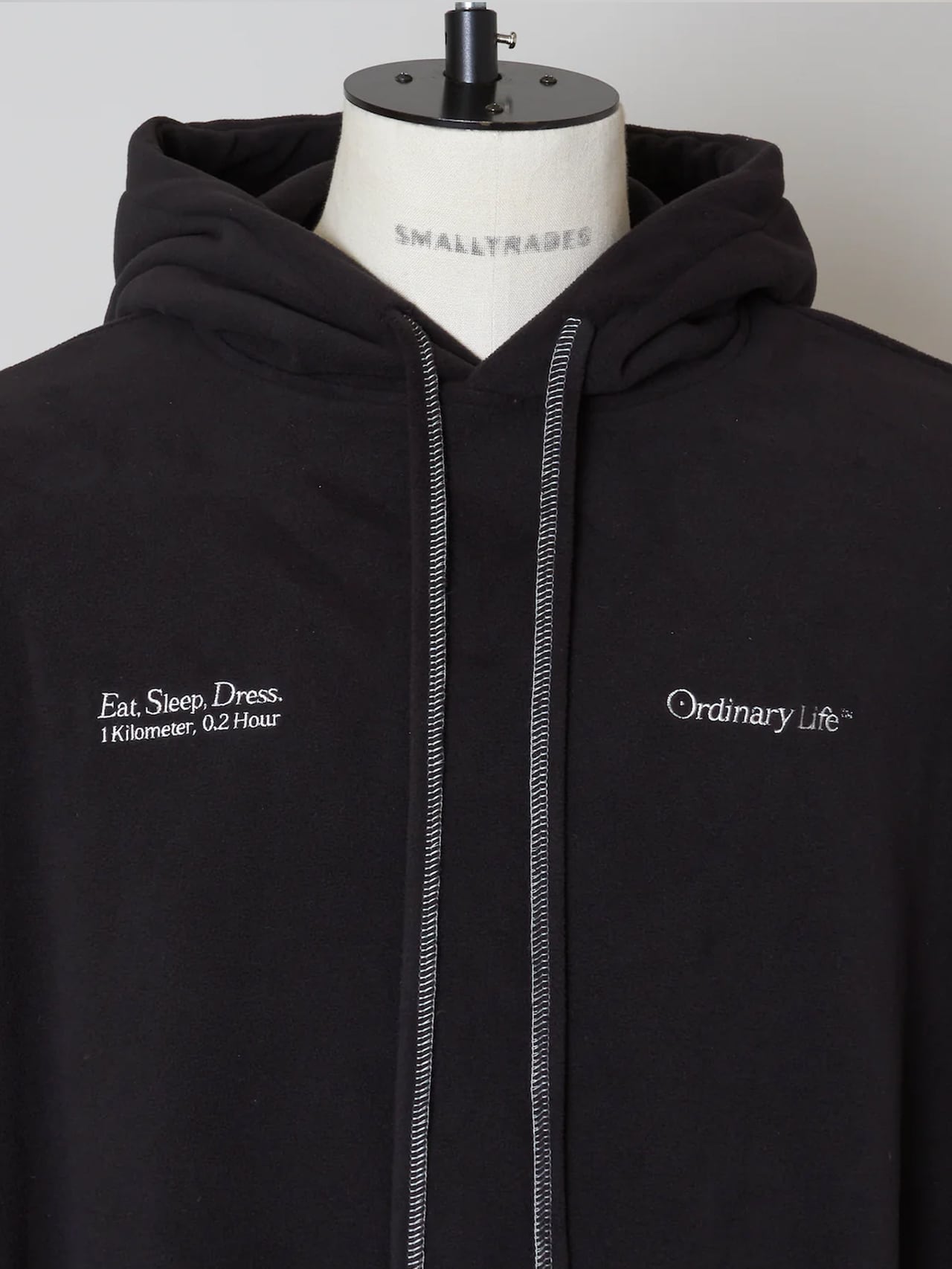SHINYAKOZUKA | ORDINARY GIANT HOODIE WITH POLARTEC (BLACK SHINYAKOZUKA | ORDINARY GIANT HOODIE WITH POLARTEC (BLACK