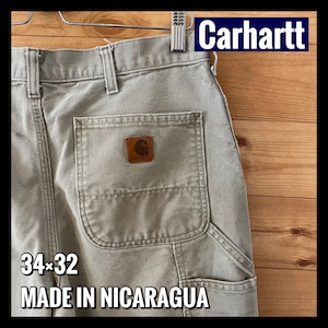 【Carhartt】ペインターパンツ ワーク カーハート ダック地 34×32 US古着