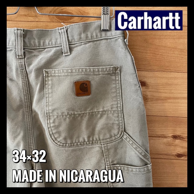 【Carhartt】ペインターパンツ ワーク カーハート ダック地 34×32 US古着