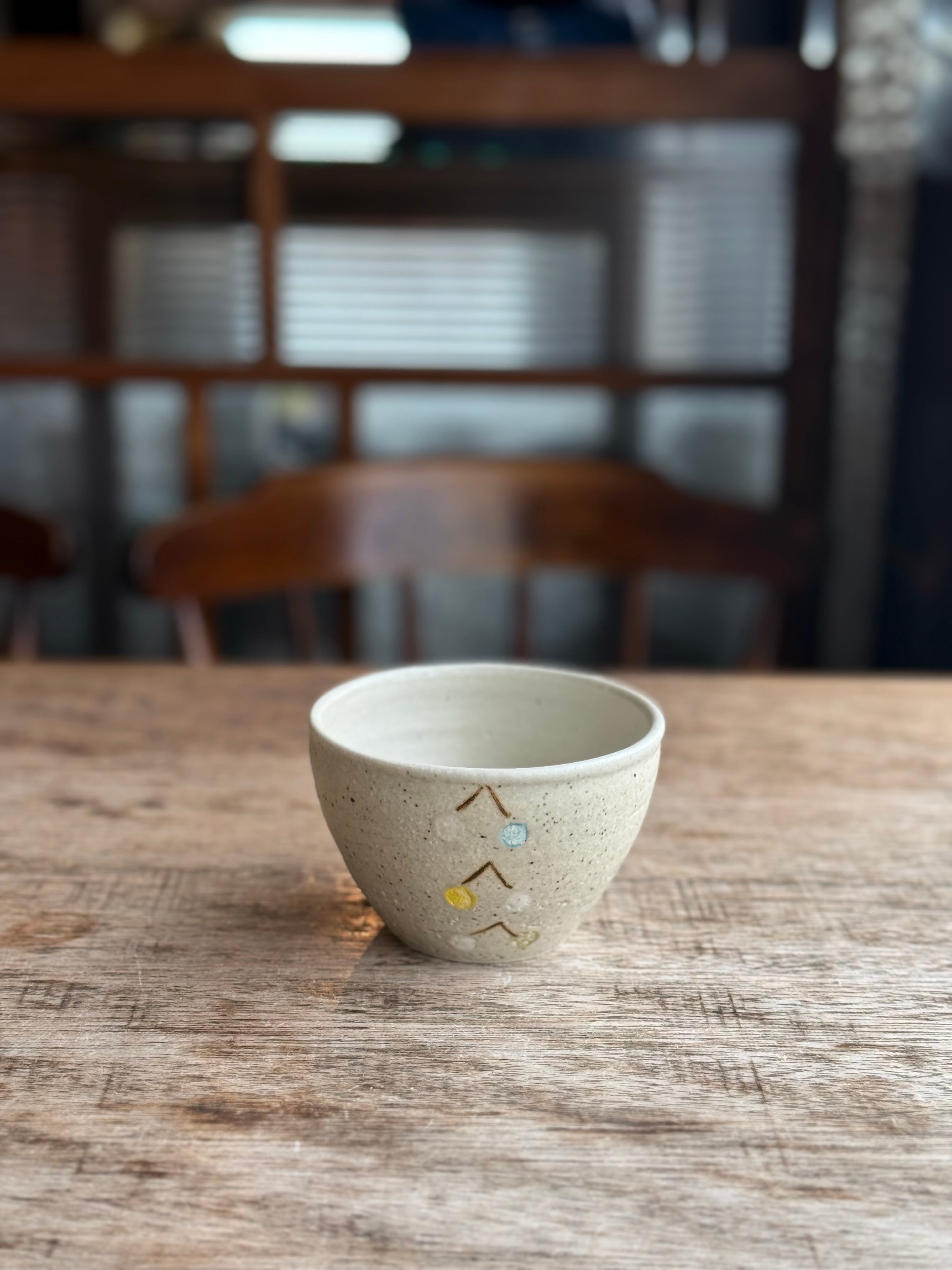 砥部焼/中田窯/7寸リム皿（釉裏紅）/輪花・加彩（オレンジ） | うつわ