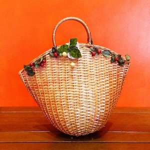 70s Capaf Italy Vintage fruit basket bag