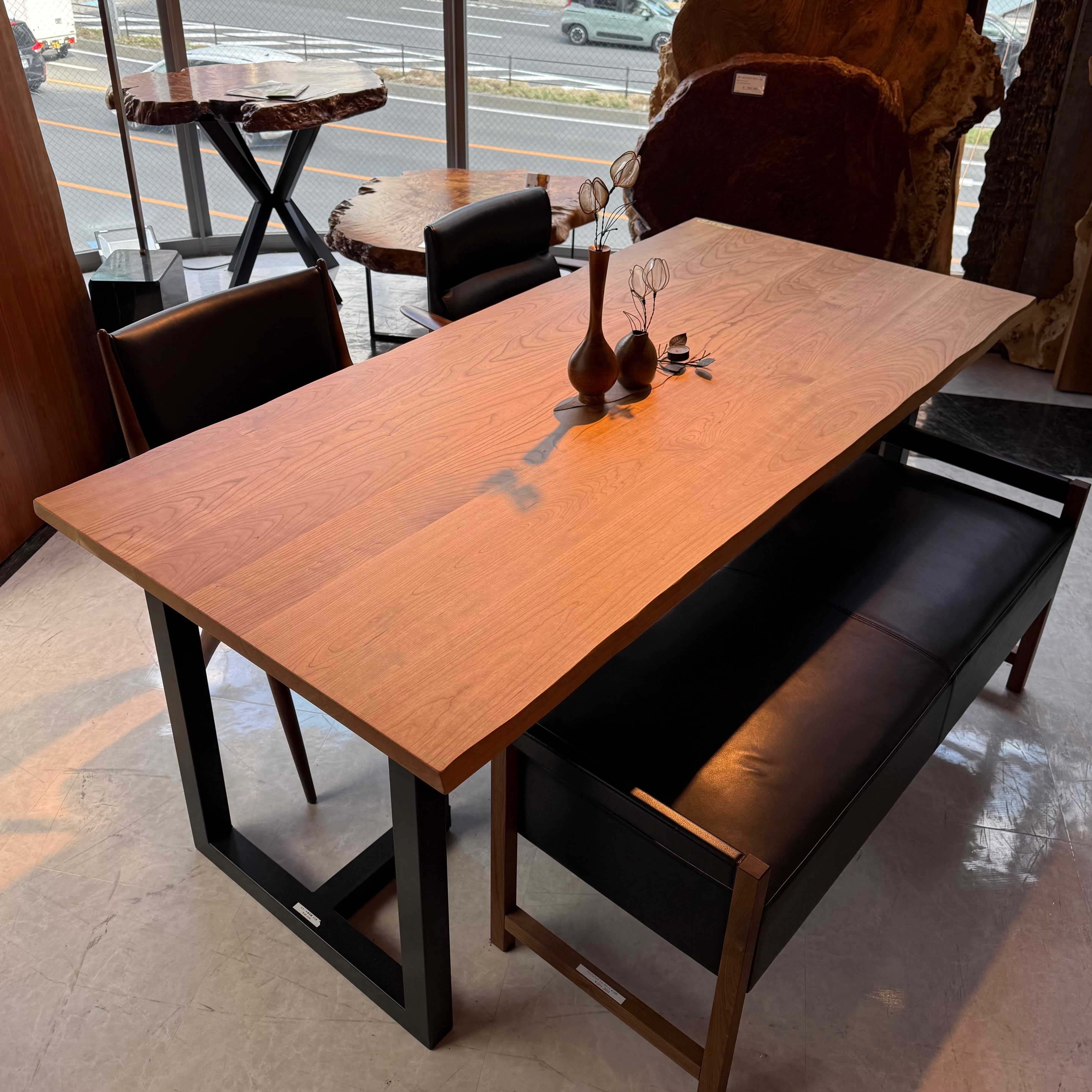 アメリカンブラックチェリー7PIECES _1800×840×30_青山店_テーブル天板