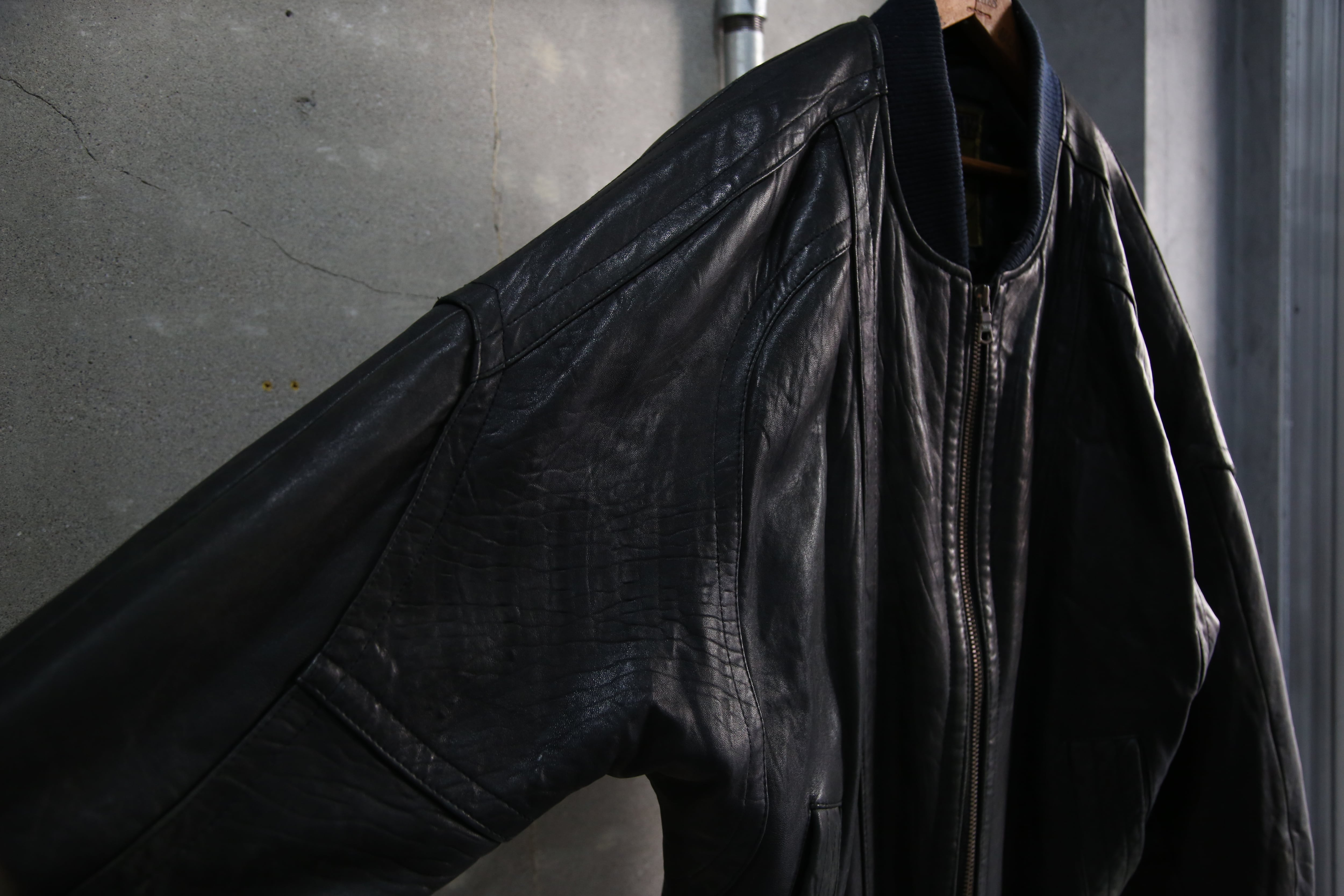 80~90s【MIDWAY】Leather Jacket | the Holic vintage clothing 80~90s【MIDWAY】Leather Jacket | the Holic vintage clothing