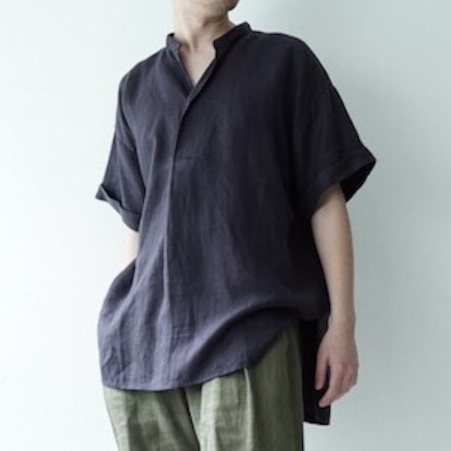 【colina】Linen Herringbone Smock Frock