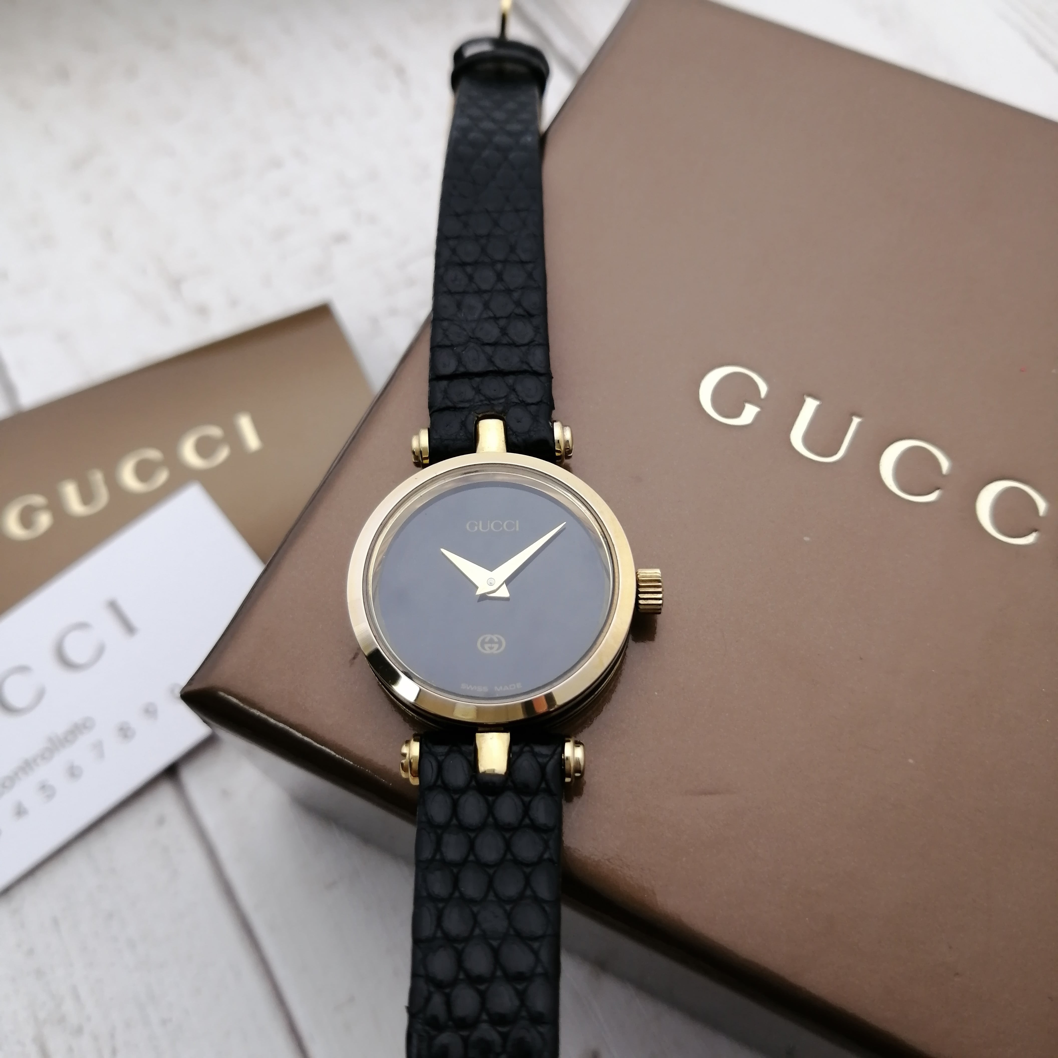 国産特価 n47 GUCCI グッチ レディース腕時計 シェリーライン l2OAr