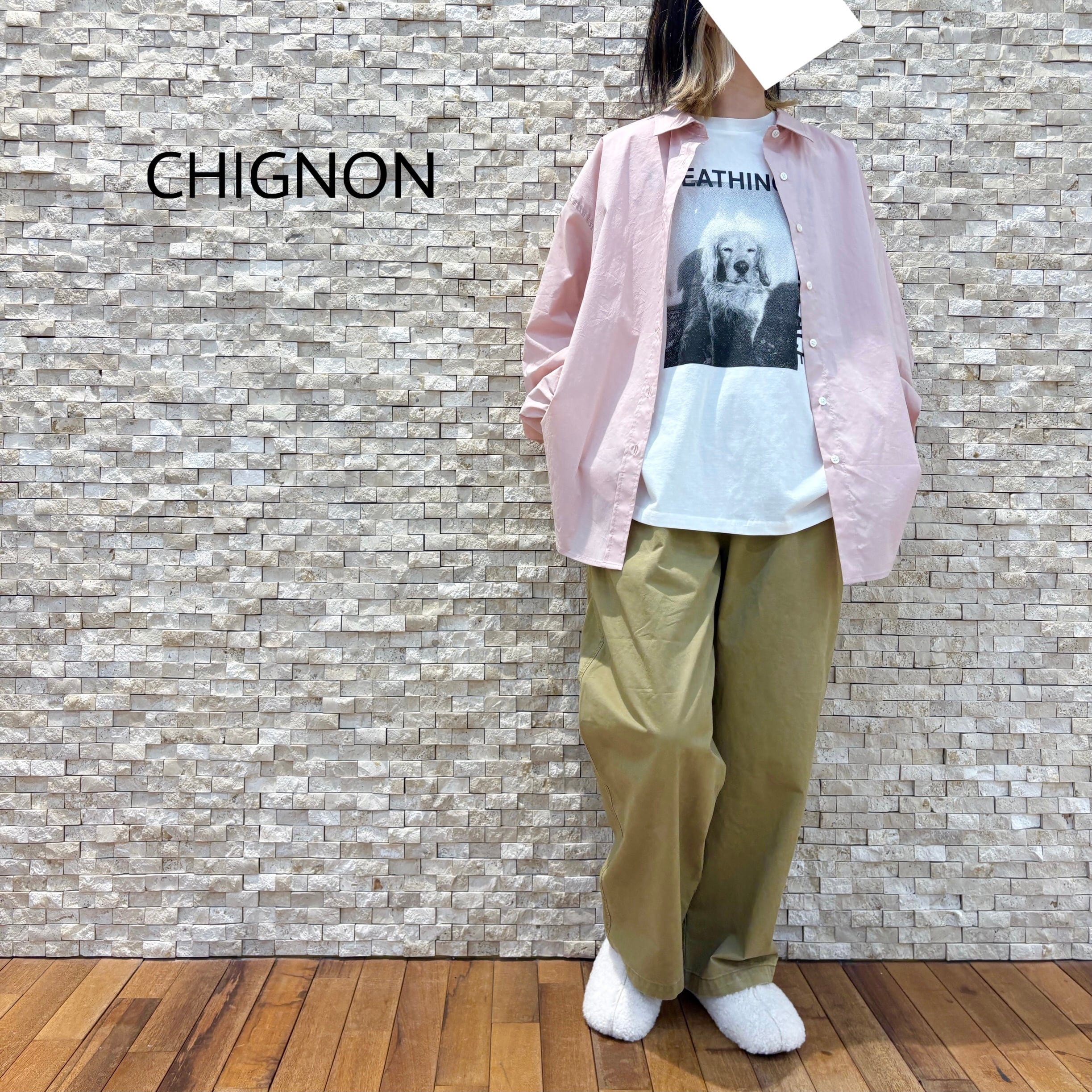 chignon ウォッシュドチノパンツ CHIGNON】ウォッシュドチノパンツ（3261-045BT） | FORME Base STORE