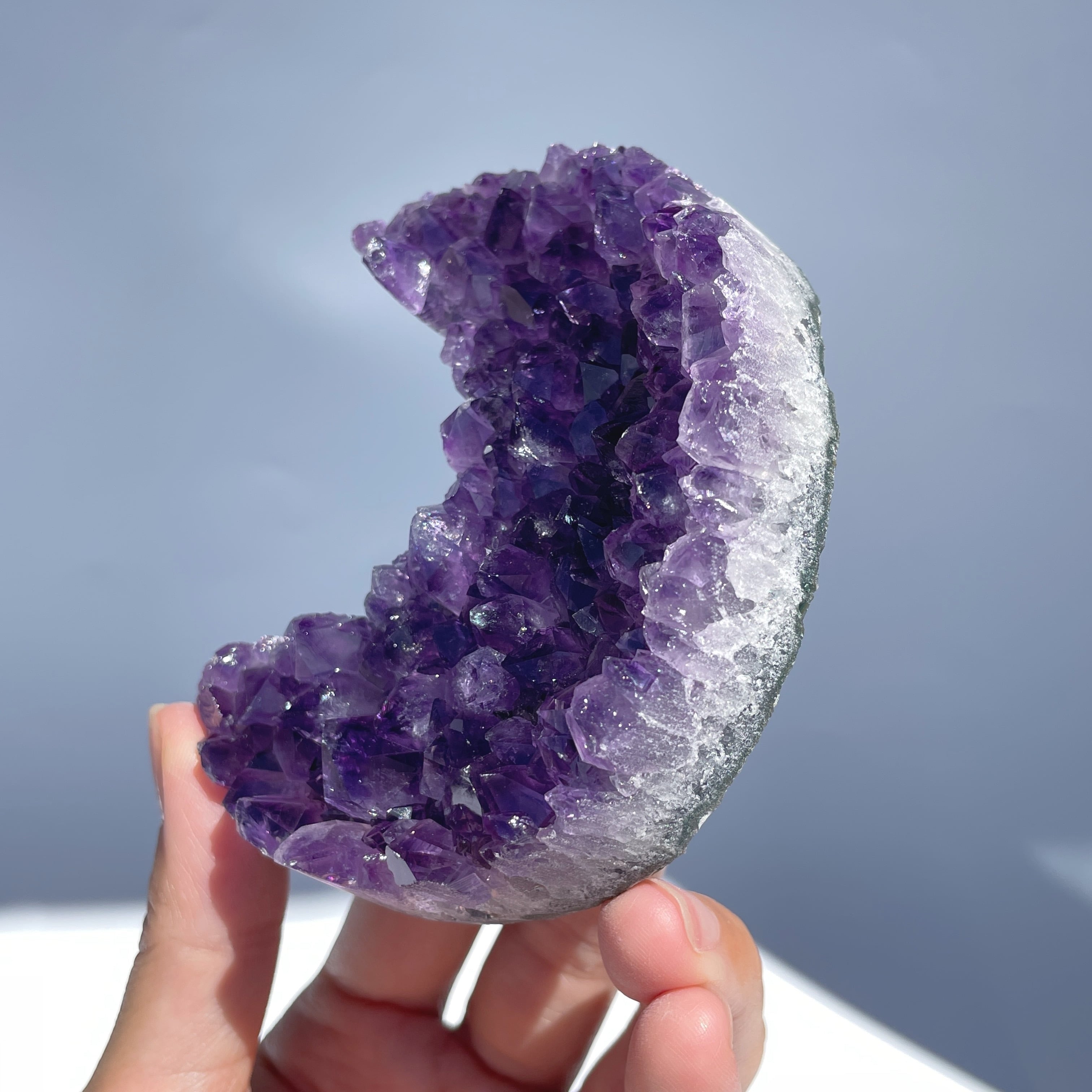 アメジスト 月型☽23◇Amethyst Moon◇天然石・鉱物・パワーストーン