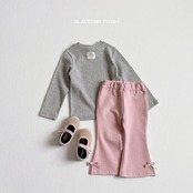 【取寄/韓国直送】VIVID-I ラベルリブTシャツ|秋服|韓国子供服|26/AT