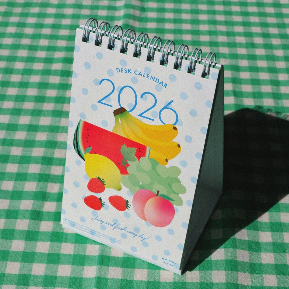 fruit fries】2026 カレンダー（卓上型） | 韓国文具・雑貨 kaulcoffee