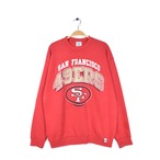 90s NFL サンフランシスコ 49ERS ヴィンテージ スウェット トレーナー 赤 レッド LOGO 7 サイズL アメカジ 古着 @CF0725