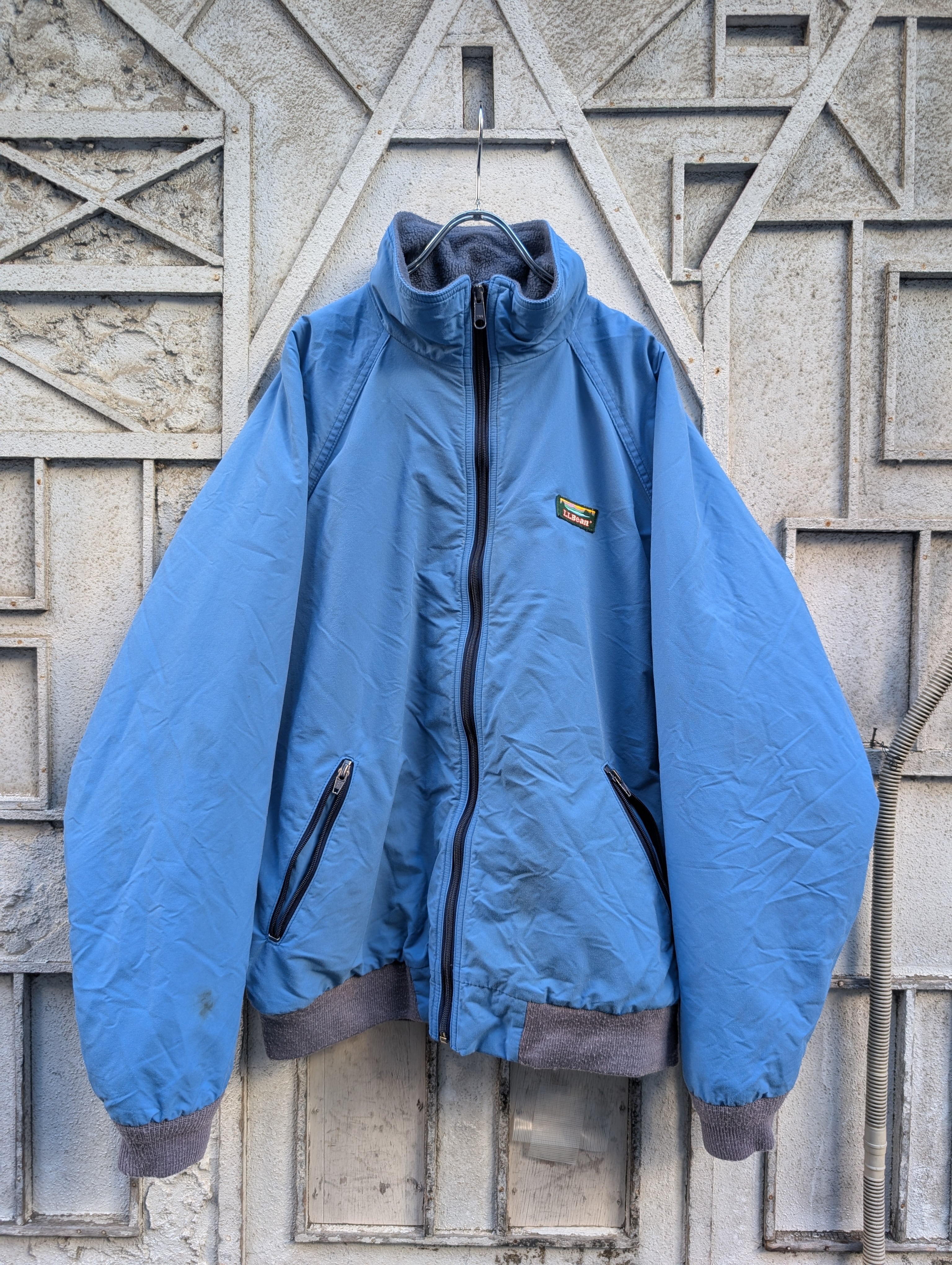 "L.L BEAN" warm up jacket / made in USA