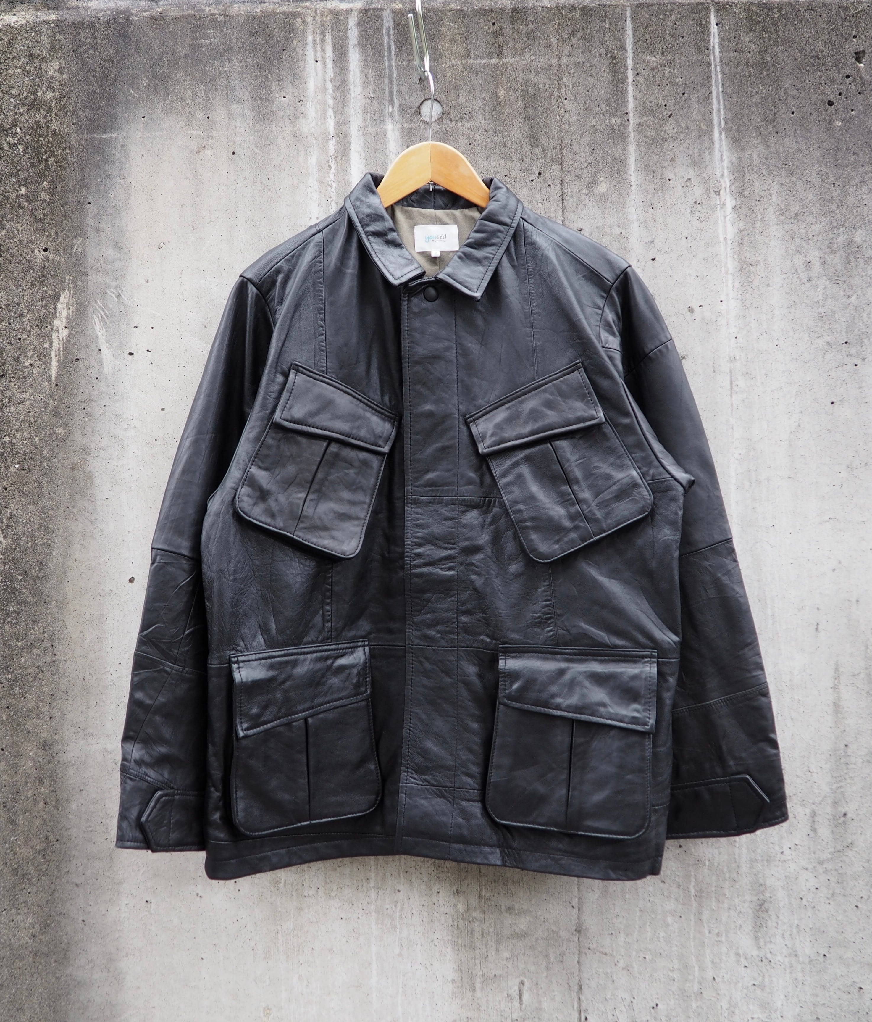 yoused 　レザージャングルファティーグジャケット JUNGLE FATIGUE LEATHER JACKET | yoused