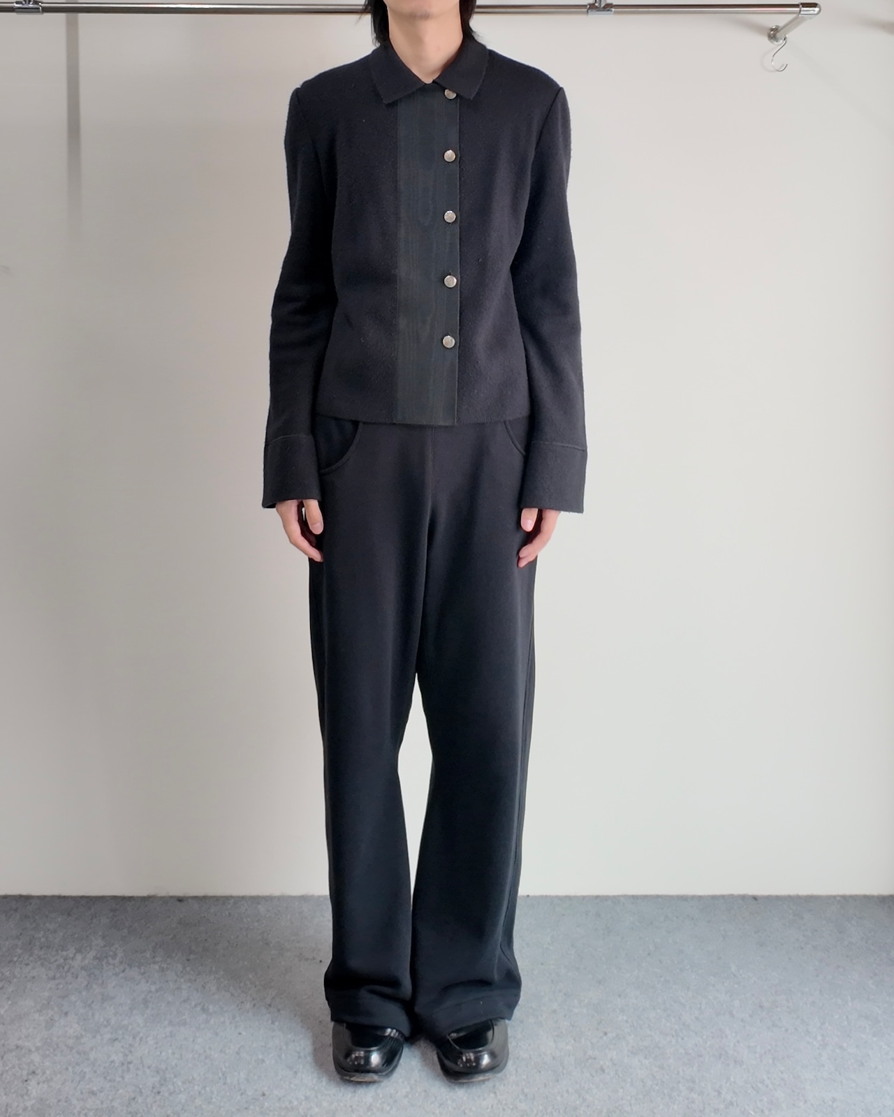 【Salvatore Ferragamo】long sleeve felt fabric blouson