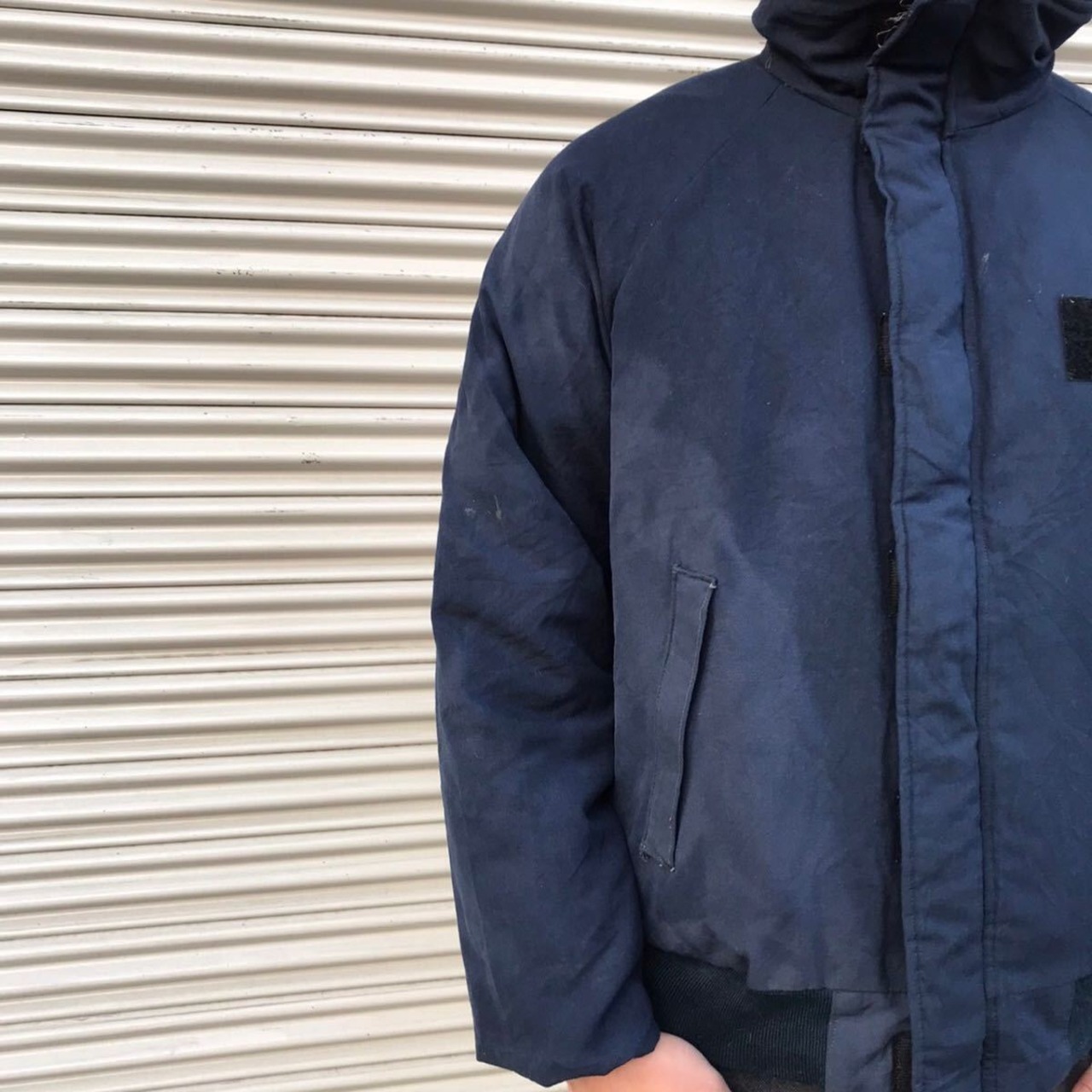 希少 Mサイズ 名作 米軍実物 00s USN シップボード ジャケット USNAVY 