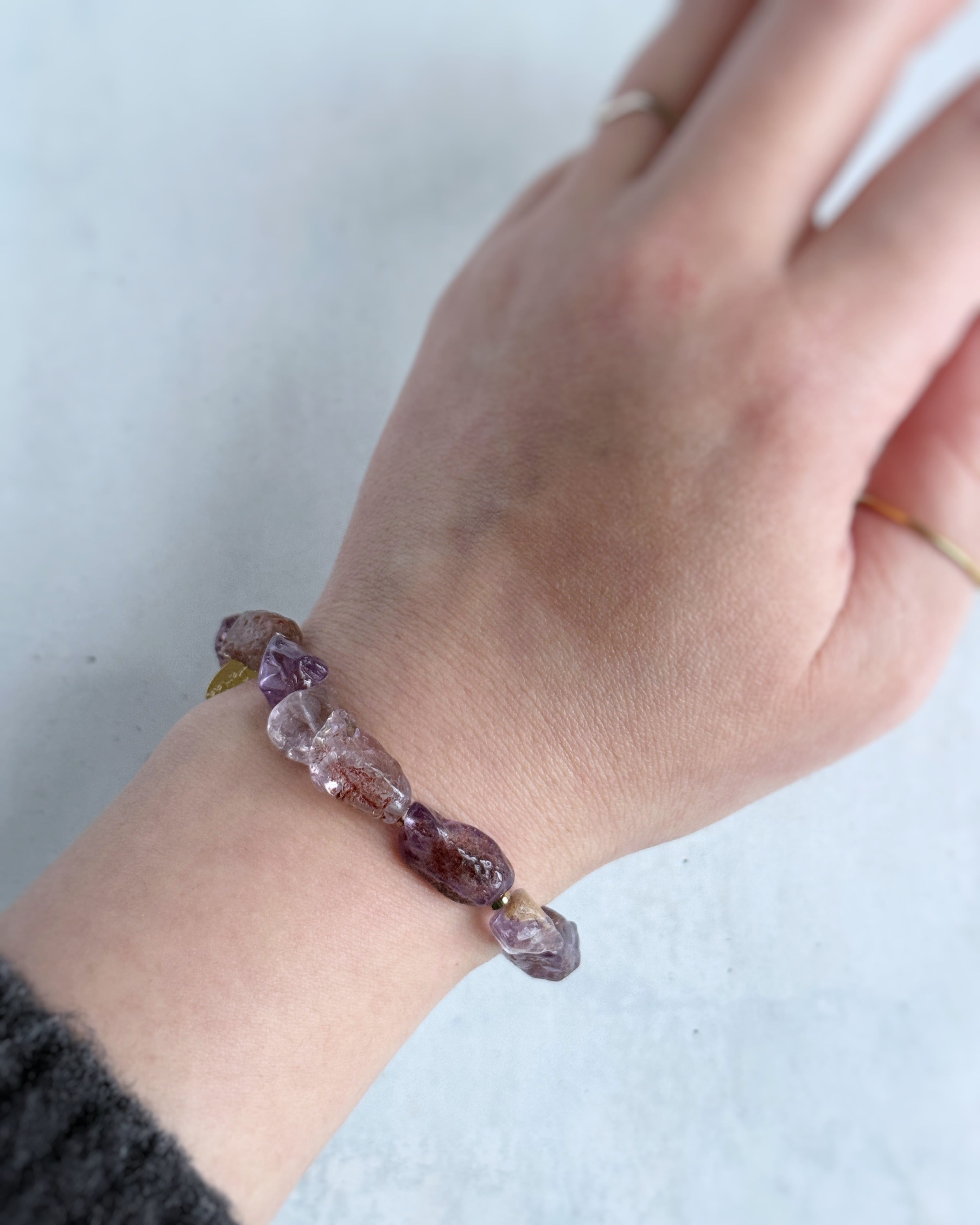 rough rock bracelet(ガーデンアメジスト)