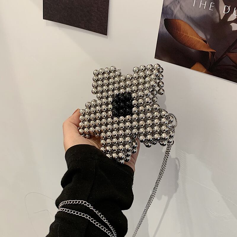 サマーチェーン ミニ 夏物 ハンドバッグ メッセンジャーバッグ ミニバッグ 手作りハンドバック9165331418