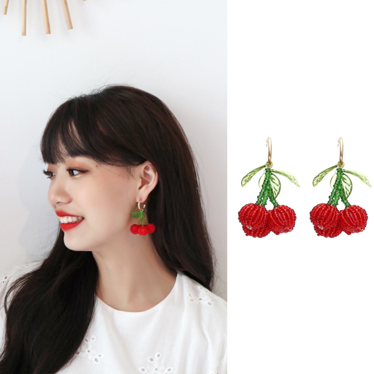 ハートクリスタル イヤリング 大人ガーリー スウィート キュート カジュアル リング 指輪 延命家ファッション73591657606