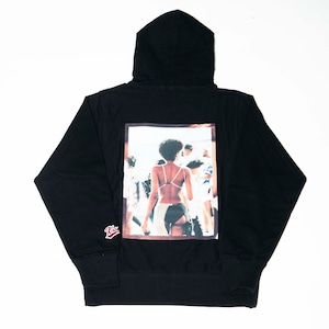 K’rooklyn Photo Hoodie × Yusuke Oishi (MARCOMONK) - Black