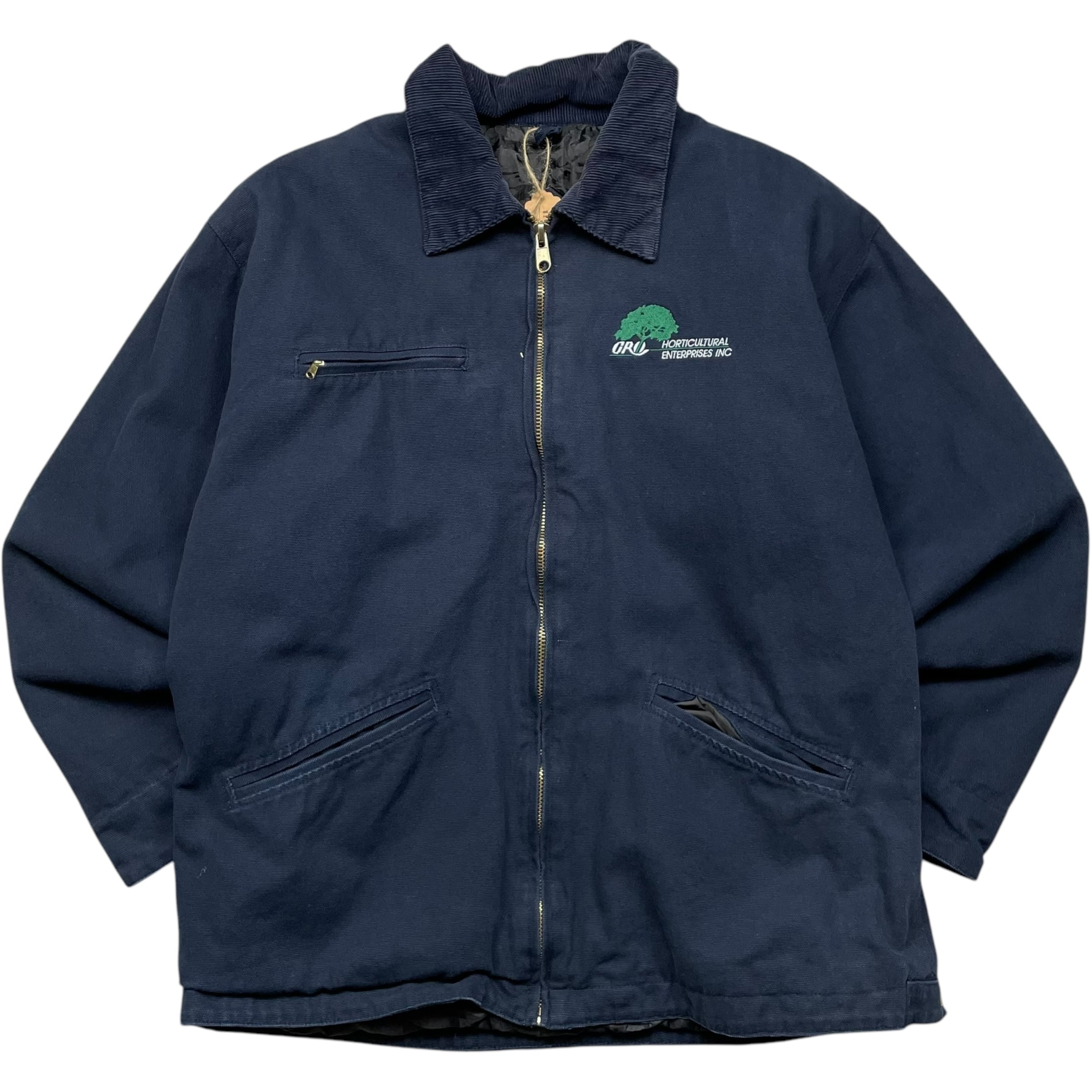 《XL》COLORADO TIMBERLINE コロラドティンバーライン ダックジャケット デトロイトジャケット ワンポイント 刺繍 企業ロゴ ネイビー no.5703