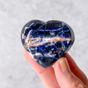 ソーダライト 03 ハート * Sodalite * 天然石