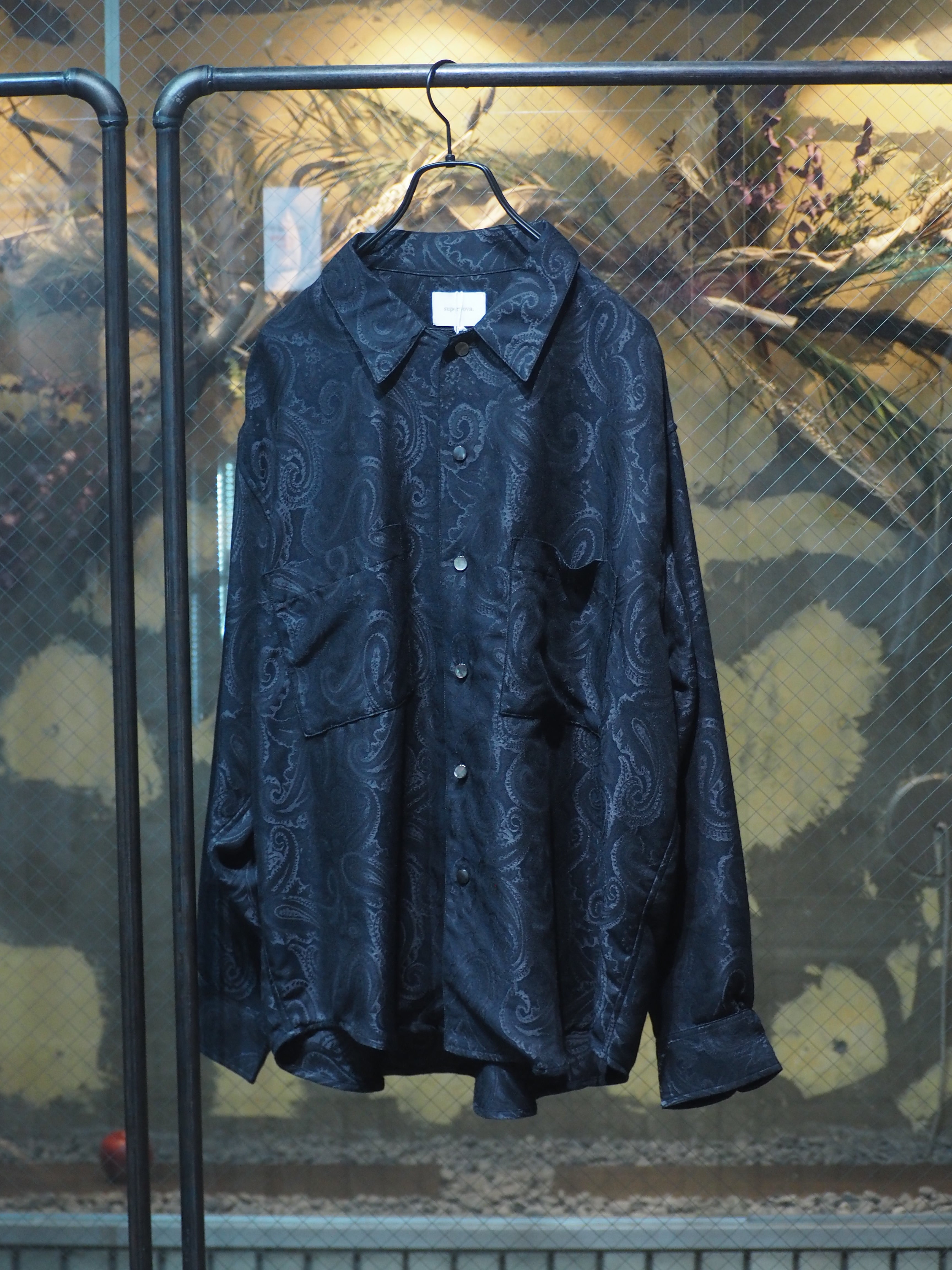 9*様 superNova / スーパーノバペイズリーシャツ サイズM LAST1】superNova. Split yoke big shirt - Paisley jacquard