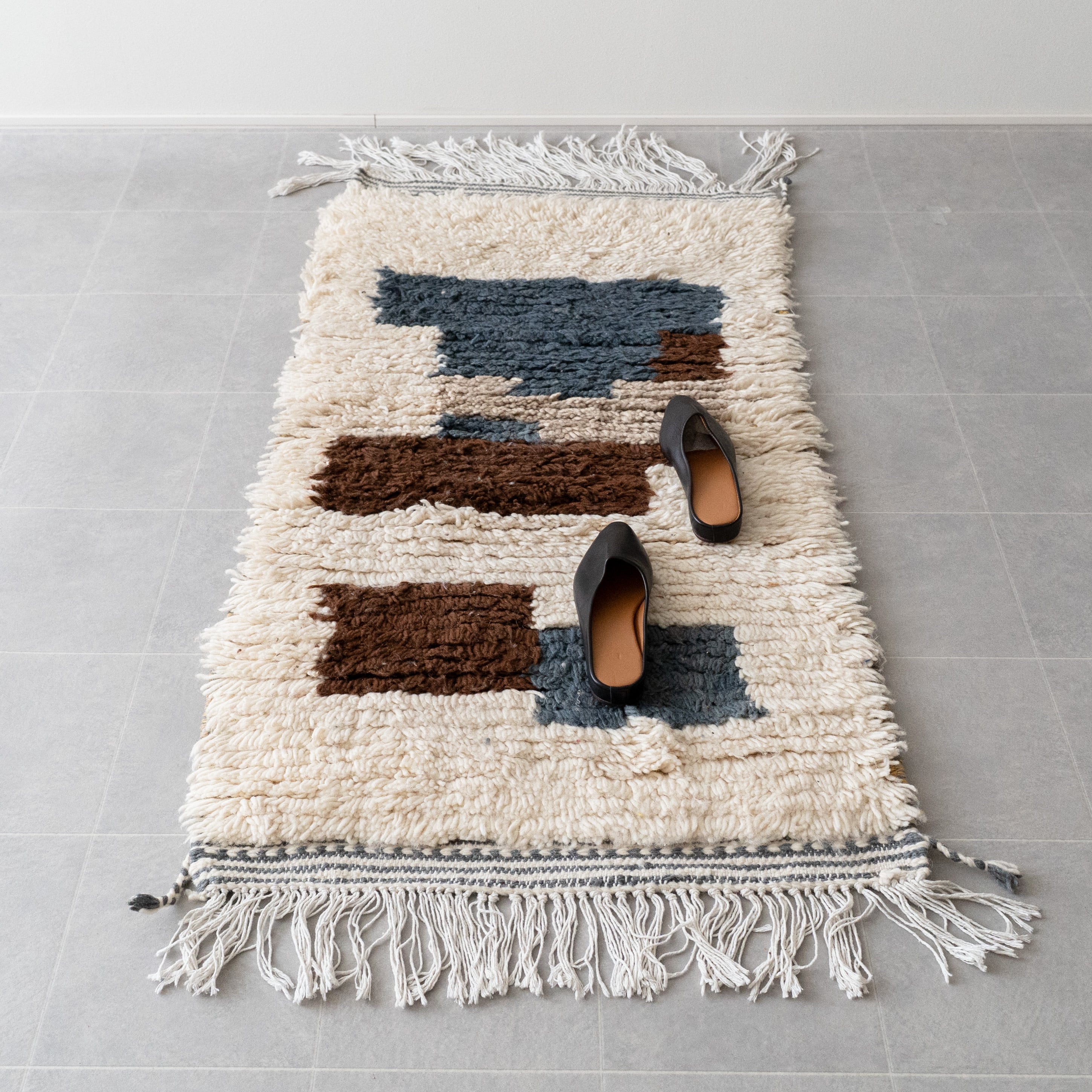 【Vintage】モロッコ・ヴィンテージラグ wool S-3 "95cm×157cm"