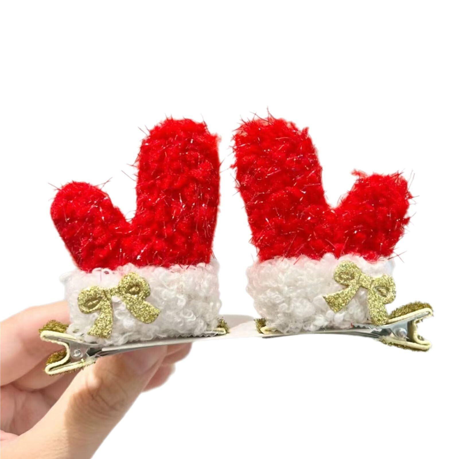 特価商品】[Frenflu] クリスマス ヘアクリップ 髪飾り 鹿の角 蝶々結び