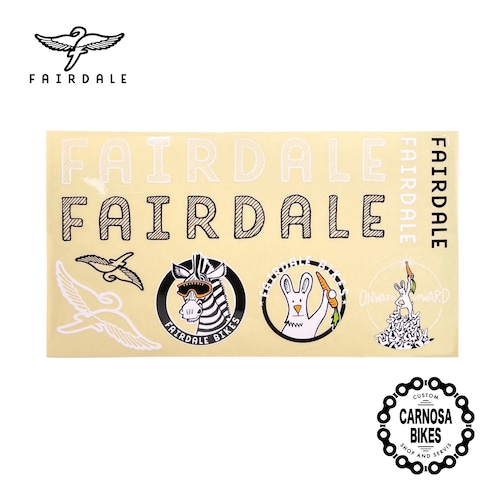 【FAIRDALE】LOGOS STICKER SHEET 9pcs [ロゴス ステッカーシート 9pcs]