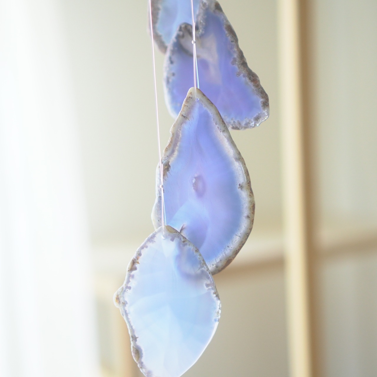 Daybreak Blue 10 - アゲートヒーリングチャイム / Agate Sun Catcher Wind Chime 754