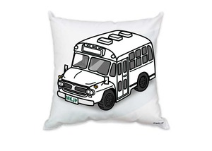 車種別ボディカラーが選べる クッション いすゞ ボンネットバス　BXD30