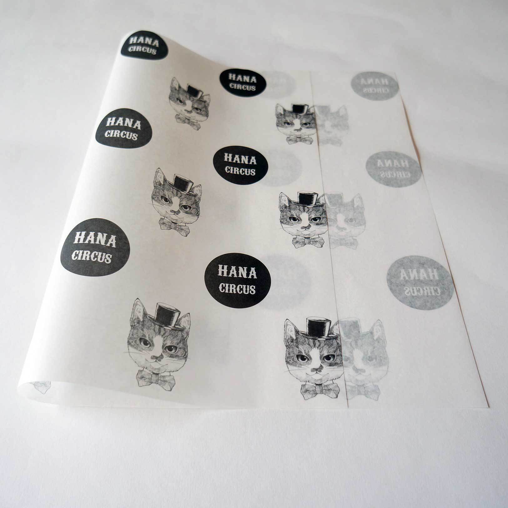 HANA circusオリジナル ラッピングペーパー 包装紙 A3サイズ 5枚