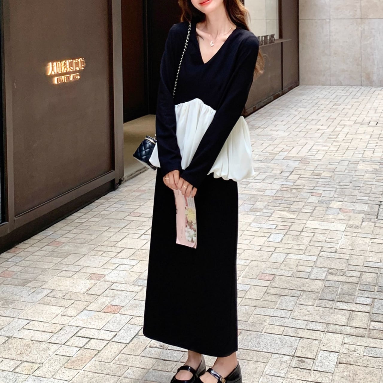 Peplum top & skirt set S1638