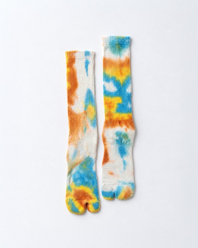NODAL Tie Dye Long Socks ORANGE