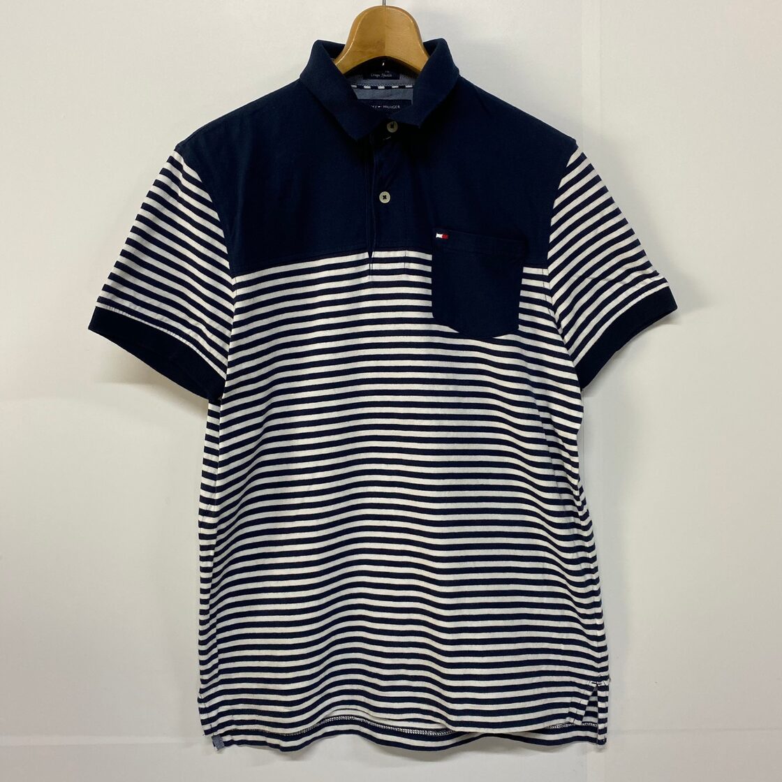 TOMMY HILFIGER トミーヒルフィガー ポロシャツ メンズS 古着 