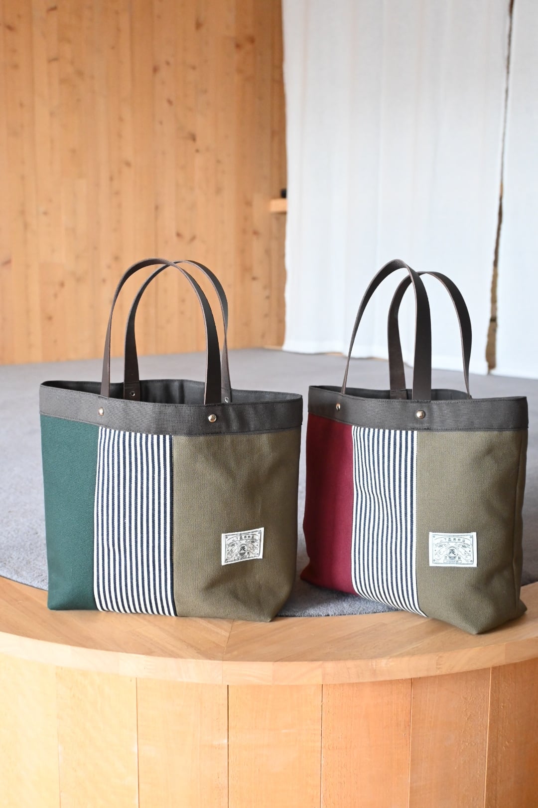 帆布×ヒッコリー トート ワイン YS-34 | YAMASHITA YOSHIO SHOUTEN