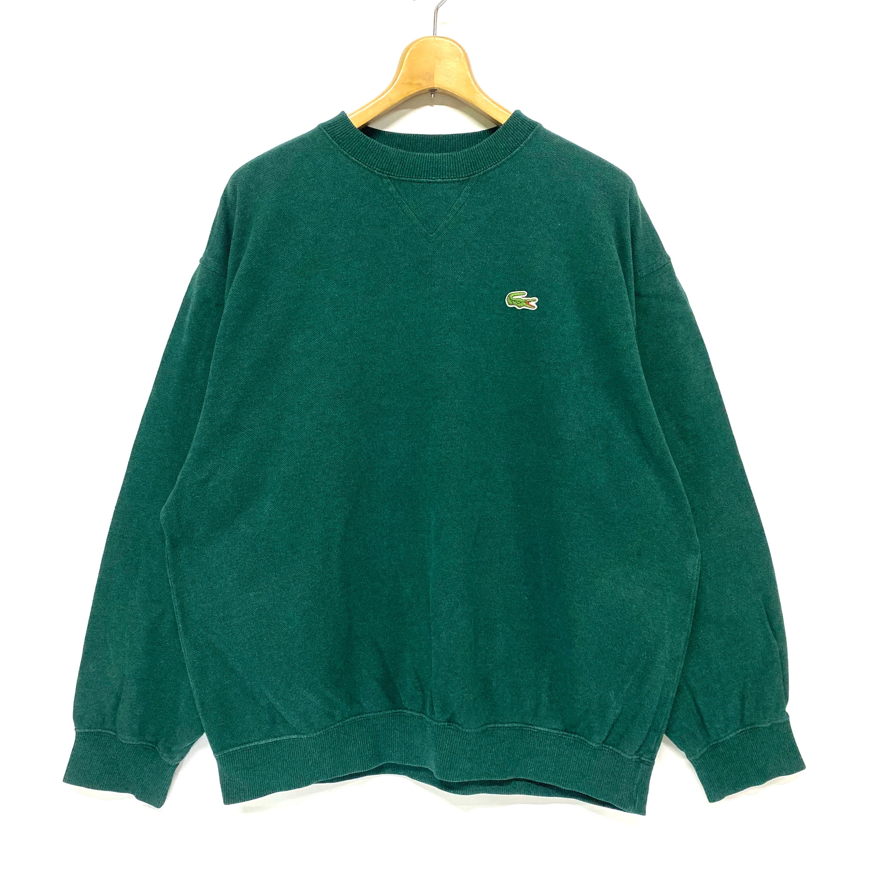 90 S Lacoste ラコステ スウェット ワンポイントロゴ 古着 S 売れ筋ランキングも