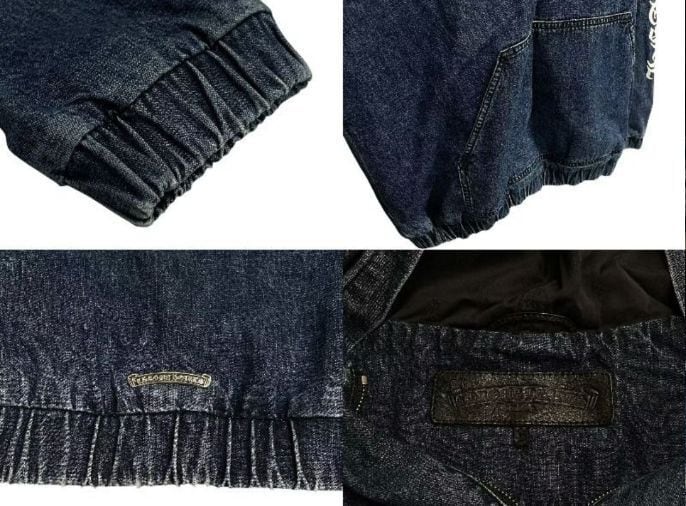 CHROME HEARTS クロムハーツ ハーフジップ デニム アノラックパーカー