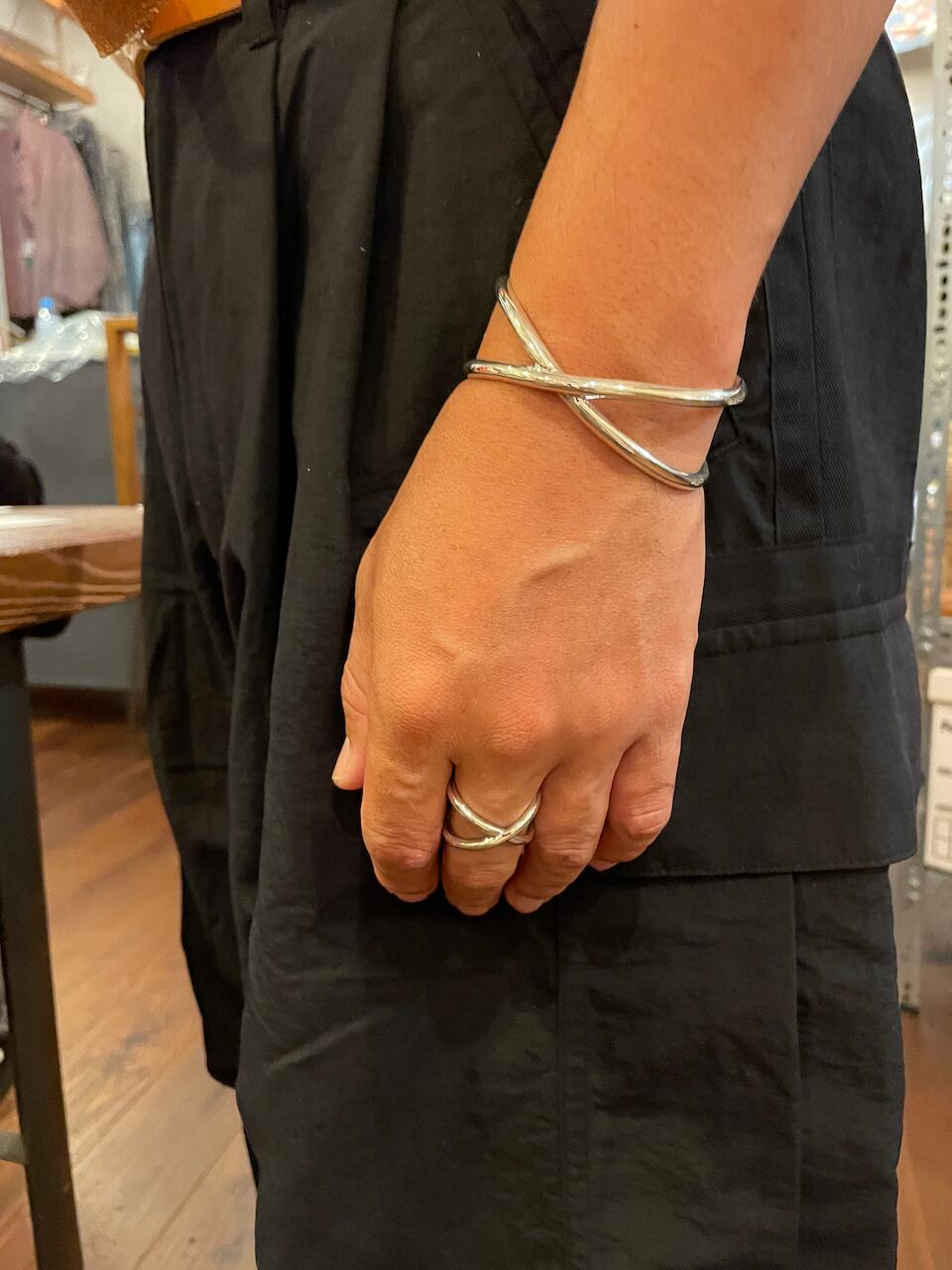 アクセサリー iron cross bangle GREED13 E.IRONCROSSネックレス Silver&blast | DOG HOUSE GARAGE