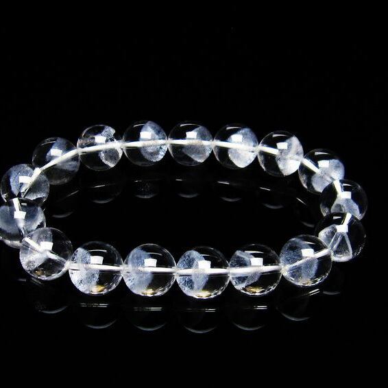 ホワイトファントム ブレスレット 12mm ファントムクォーツ  おまかせ便 111-21347