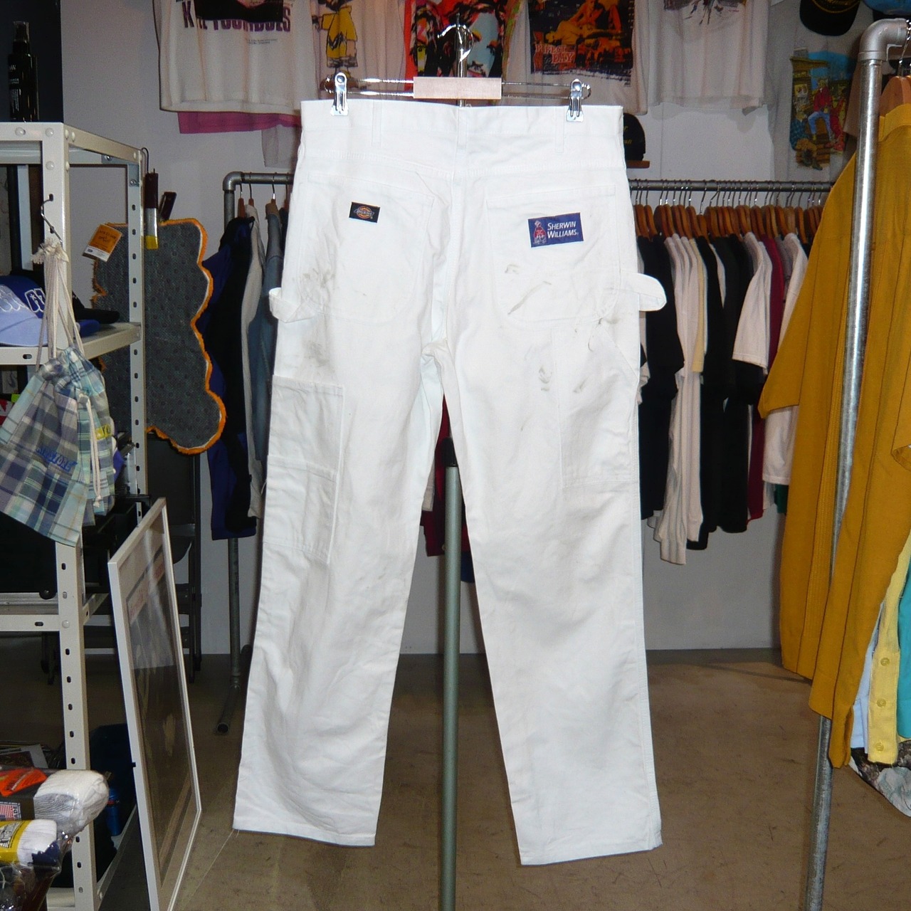 00s Dickies Sherwin Williams ホワイトペインターパンツ ペンキ汚れ