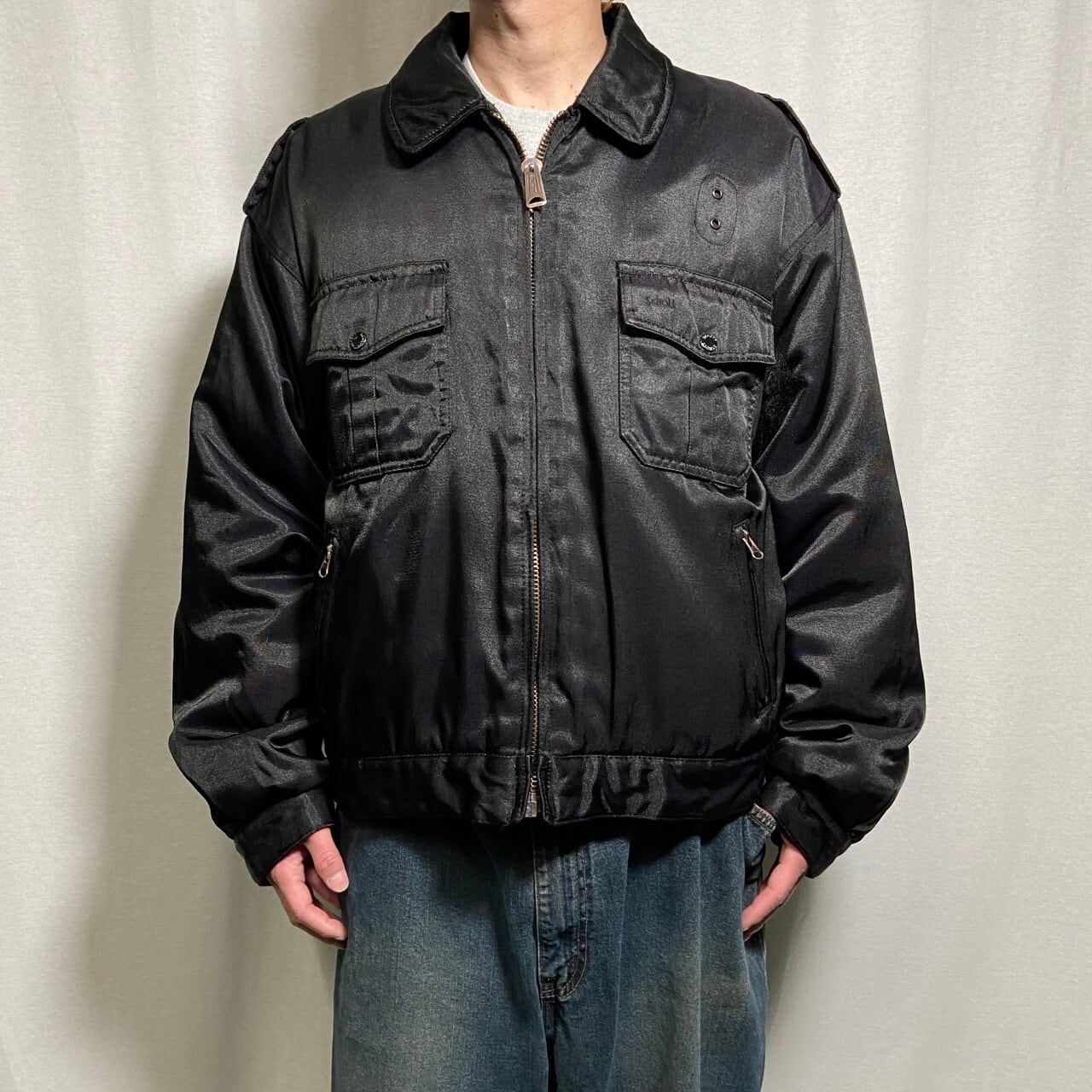 Schott ショット POLICE ポリスマンジャケット メンズXL相当 古着 民間 