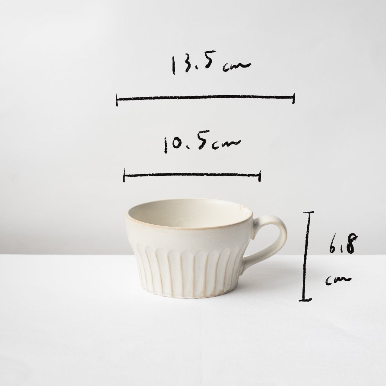 【chami様確認用　評価後削除】②スープカップ　ハンドメイド カフェ風のカップ【白・スープ】 | Kamani | 多治見で営む 美濃焼器の