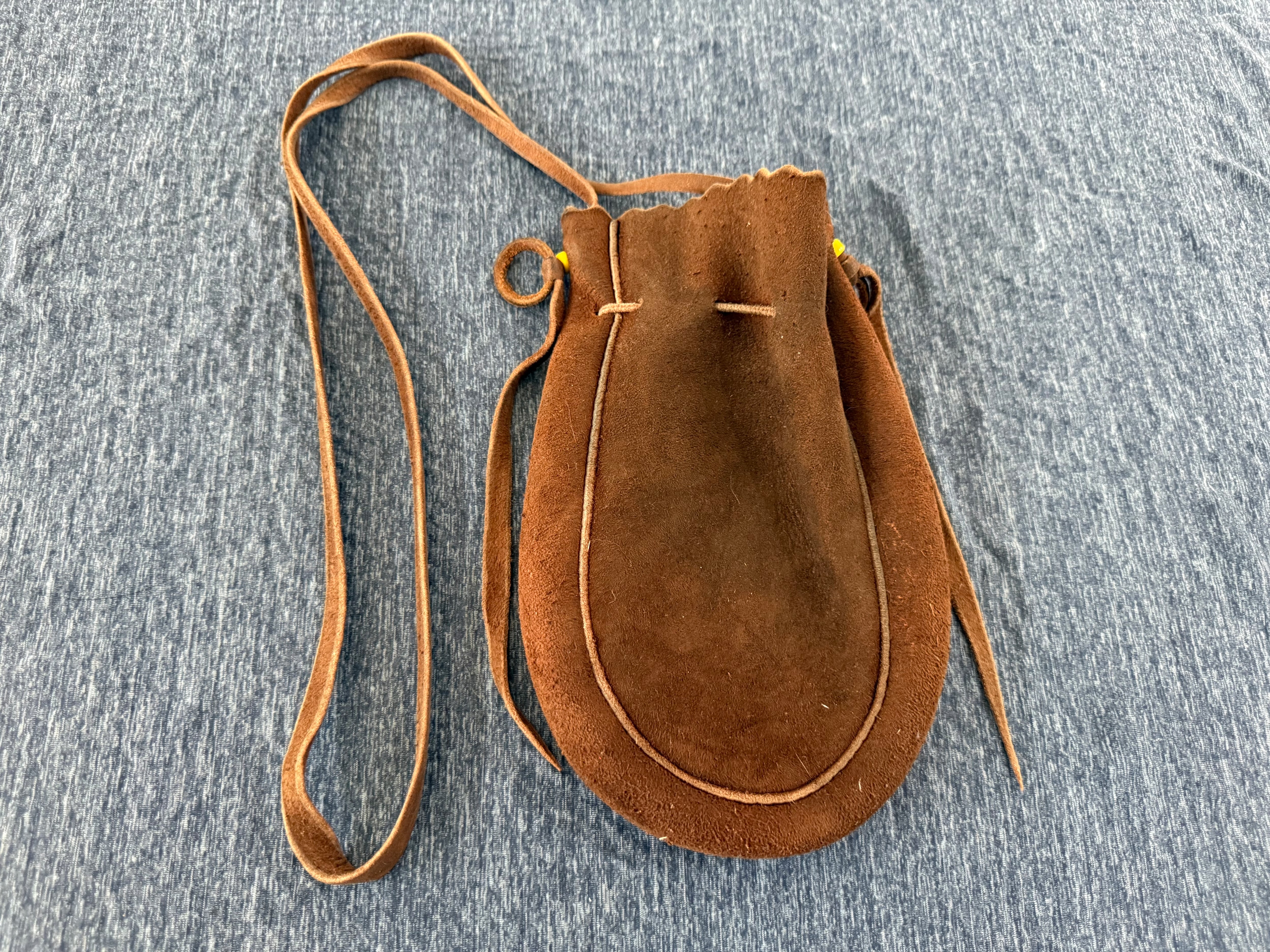 良品 ディアスキン巾着ポーチバッグL 焦茶 | ゴローズ 通販 ゴローズ