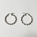 Old 925 Silver Twisted Hoop Pirced Earrings Made In Italy