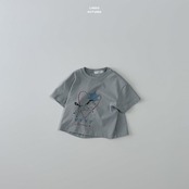 韓国子供服 / LINDO / スケッチ 半袖Tシャツ / 秋服 *XS~XL*
