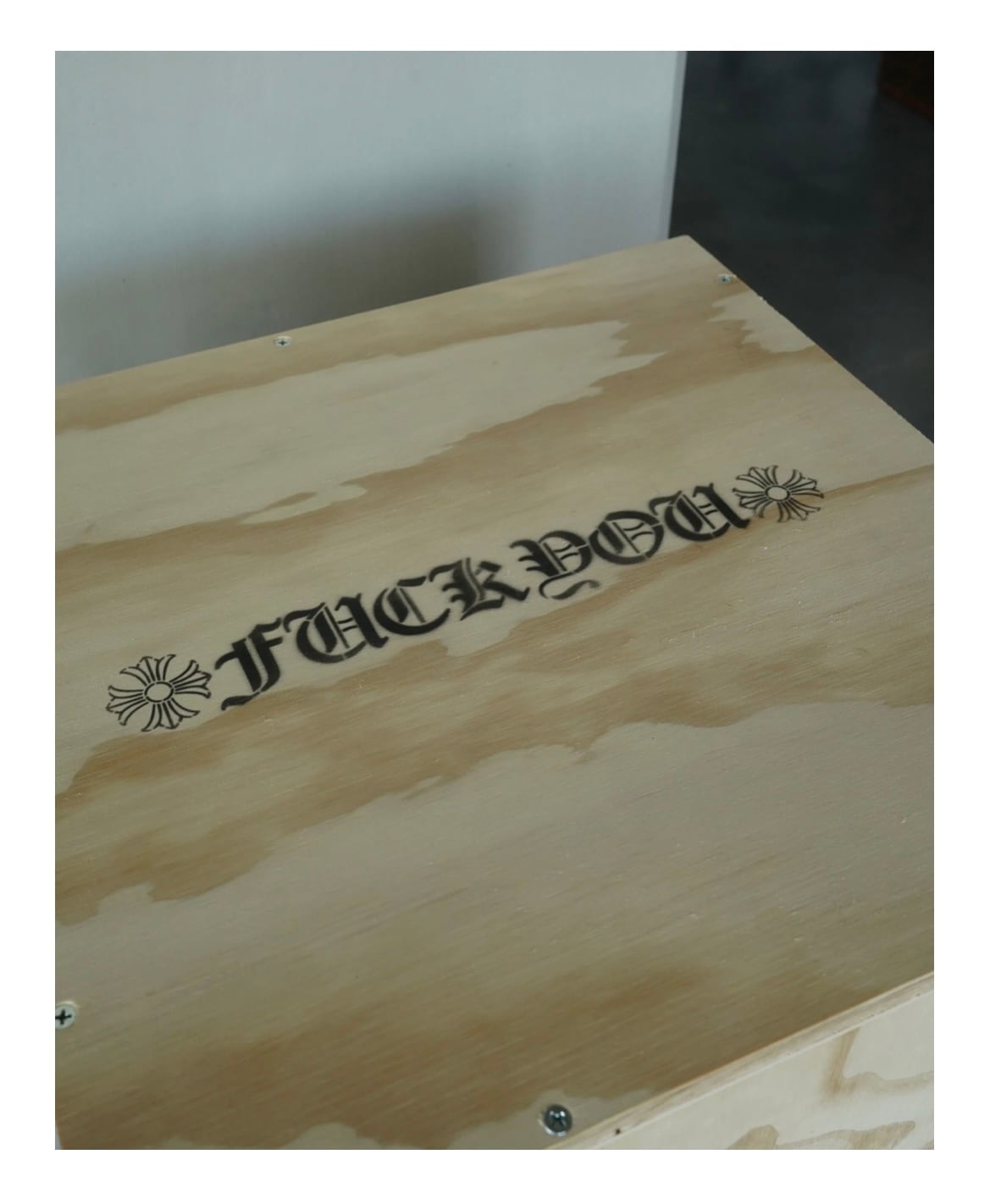 CHROME HEARTS クロムハーツ Wooden Crate Box 木箱 インテリア 台