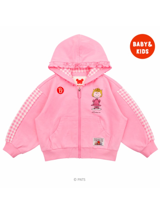 [BEBE DE PINO] Sally brown frill hooded zip up jacket 正規品 韓国ブランド 韓国ファッション 韓国代行 韓国通販 ベベドピノ bebedepino 日本 店舗 韓国 子供服