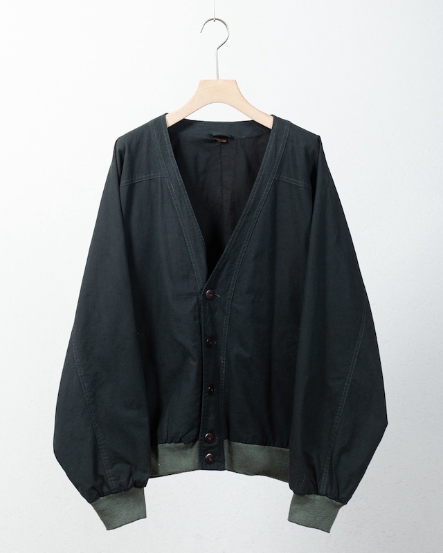 cotton canvas cardigan jacket