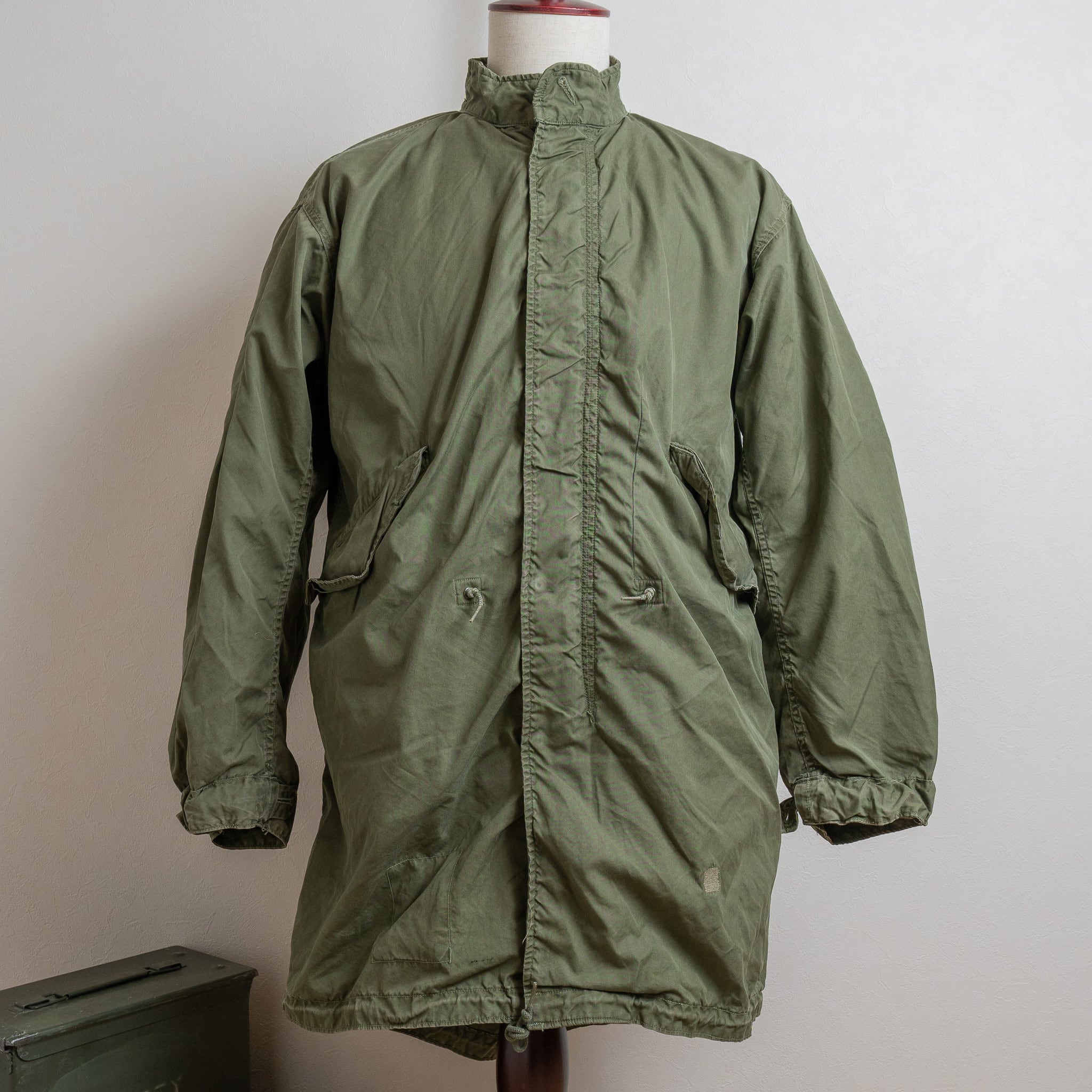 XS us army 70s m65 フィッシュテールパーカー アルミジップ