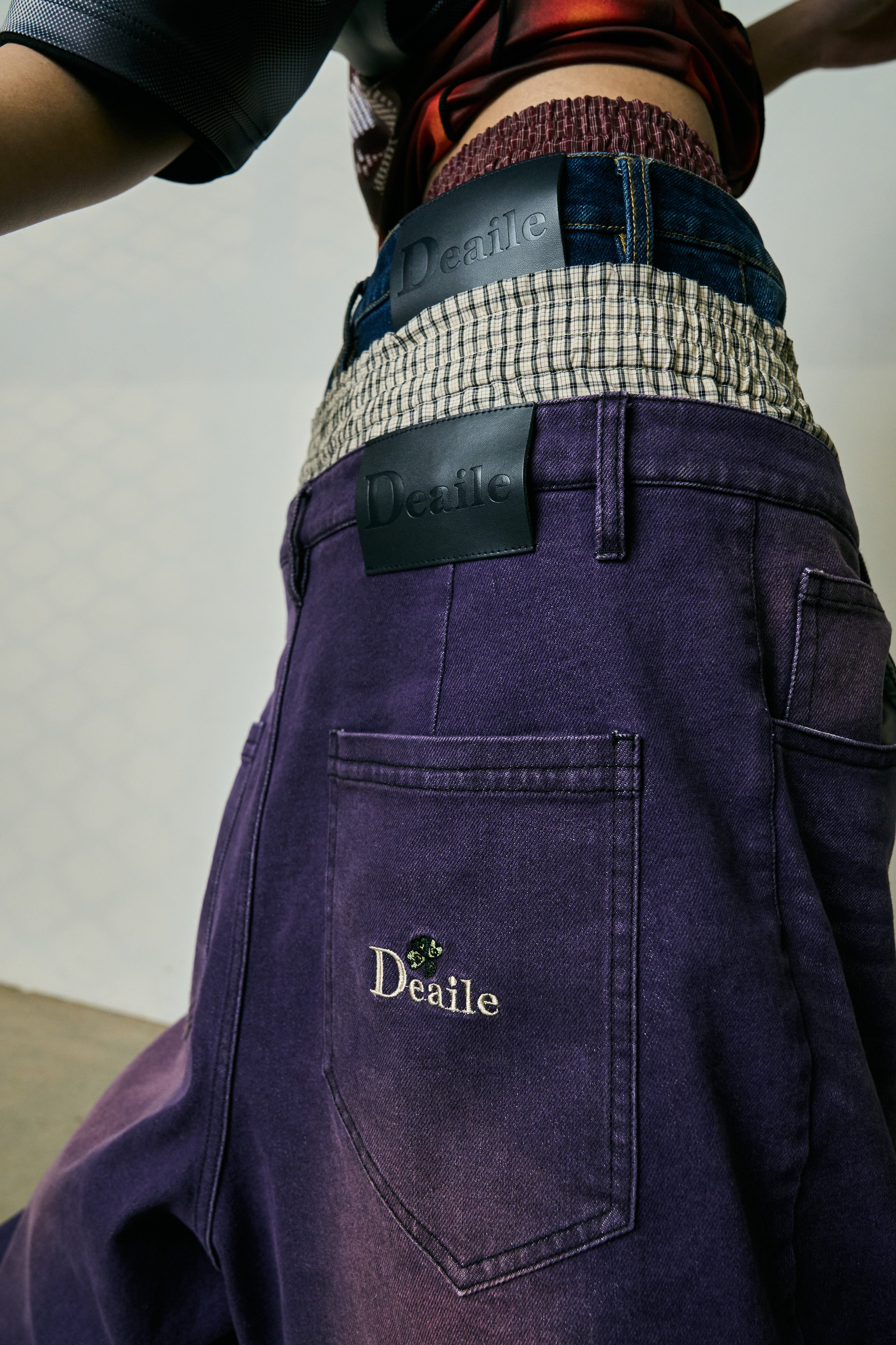 Deaile：Boxer Layered Wide Denim Boxer Layered Wide Denim | Deaile